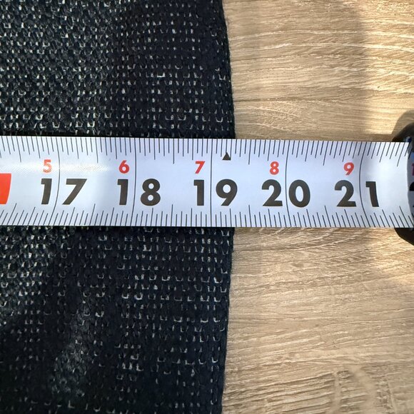 Michael Kors Tweed Pencil Knee Length Skirt Black White Classic Lined Career 10 - Picture 10 of 11